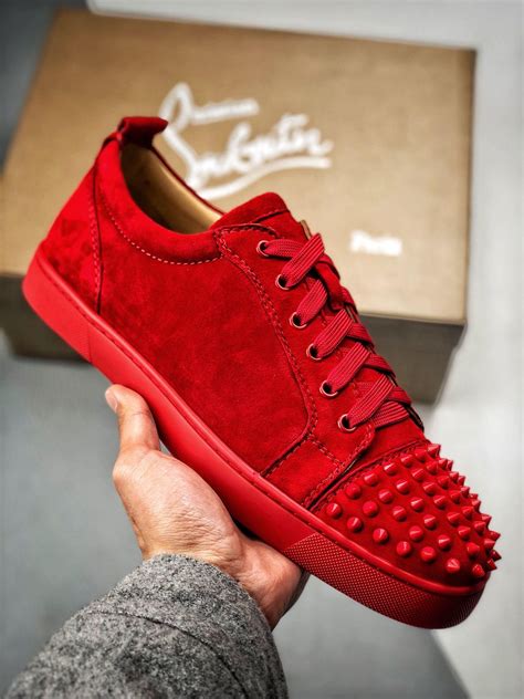 louis vuitton red bottoms for men|christian louboutin men's low top.